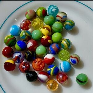 Mixed Vacor Marble King ½" Marble Lot of 37.